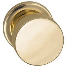 Puck Non-Turning Single Dummy Door Knob with Traditional Rose from the Prodigy Collection