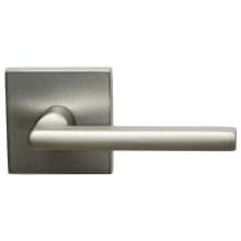 Non-Turning One-Sided Door Lever with 943 Style Handle and Square Rose