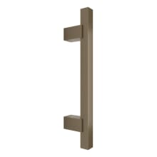 Elite 4 " Center to Center Solid Forged Brass Square Bar Cabinet Handle / Square Bar Drawer Pull