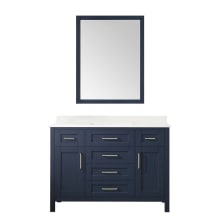 Tahoe 48" Free Standing Single Basin Vanity Set with Cabinet and Marble Vanity Top