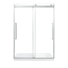 Montebello 78-3/4" High x 58-3/16" Wide Sliding Frameless Shower Door with Clear Glass