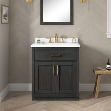 Bailey 30" Free Standing Single Basin Vanity Set with Cabinet and Stone Composite Vanity Top