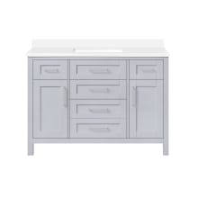 Tahoe III 48" Free Standing Single Basin Vanity Set with Cabinet and Quartz Vanity Top
