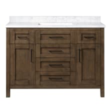 Tahoe 48" Free Standing Single Basin Vanity Set with Wood Cabinet and Marble Vanity Top