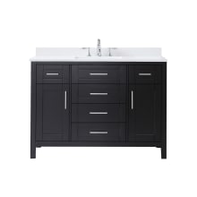 Tahoe 48" Free Standing Single Basin Vanity Set with Cabinet and Cultured Marble Vanity Top