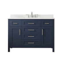 Tahoe 48" Free Standing Single Basin Vanity Set with Cabinet and Cultured Marble Vanity Top
