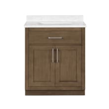 Athea 30" Free Standing Single Basin Vanity with Wood Cabinet and Engineered Stone Vanity Top