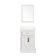 Hampstead 24" Free Standing Single Basin Vanity Set with Cabinet and Marble Vanity Top