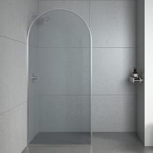 Della 76" High x 36" Wide Shower Screen Framed Shower Door with Tinted Glass