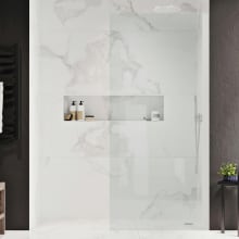 Endless 72" High x 34-7/16" Wide Shower Screen Semi Frameless Shower Enclosure with Clear Glass