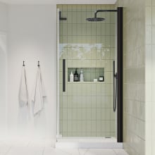 Endless 72" High x 28-9/16" Wide x 30-1/2" Deep Hinged Semi Frameless Shower Enclosure with Clear Glass
