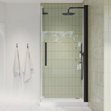 Endless 72" High x 28-9/16" Wide x 32-1/2" Deep Hinged Semi Frameless Shower Enclosure with Clear Glass