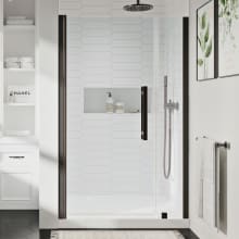 Endless 72" High x 36" Wide Hinged Semi Frameless Shower Enclosure with Clear Glass