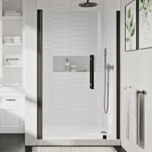 Endless 72" High x 39-3/4" Wide Hinged Semi Frameless Shower Enclosure with Clear Glass