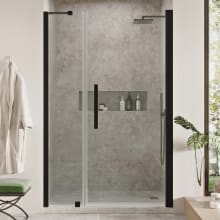 Endless 72" High x 43-3/4" Wide Hinged Semi Frameless Shower Enclosure with Clear Glass