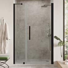 Endless 72" High x 45-3/8" Wide Hinged Semi Frameless Shower Enclosure with Clear Glass