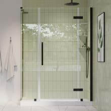 Endless 72" High x 42-13/16" Wide x 32-3/16" Deep Hinged Semi Frameless Shower Enclosure with Clear Glass