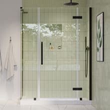 Endless 72" High x 48-3/4" Wide x 32-3/16" Deep Hinged Semi Frameless Shower Enclosure with Clear Glass