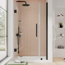 Endless 72" High x 31-1/16" Wide Hinged Semi Frameless Shower Enclosure with Clear Glass