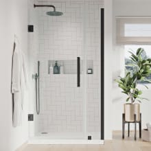 Endless 72" High x 31-1/16" Wide x 2" Deep Hinged Semi Frameless Shower Enclosure with Clear Glass