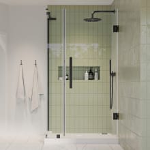 Endless 72" High x 29-13/16" Wide x 30-13/16" Deep Hinged Semi Frameless Shower Enclosure with Clear Glass