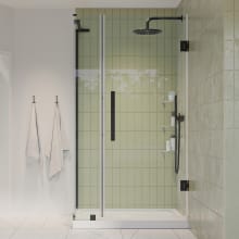 Endless 72" High x 32" Wide x 32" Deep Hinged Semi Frameless Shower Enclosure with Clear Glass