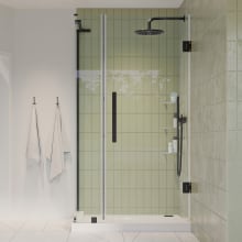 Endless 72" High x 29-13/16" Wide x 34-13/16" Deep Hinged Semi Frameless Shower Enclosure with Clear Glass