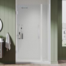 Endless 72" High x 34" Wide Hinged Semi Frameless Shower Enclosure with Clear Glass