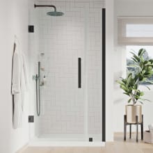 Endless 72" High x 34" Wide Hinged Semi Frameless Shower Enclosure with Clear Glass