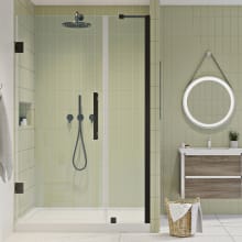Endless 72" High x 38" Wide Hinged Semi Frameless Shower Enclosure with Clear Glass