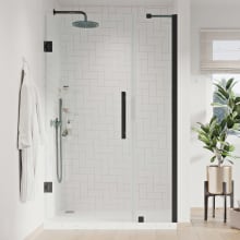 Endless 72" High x 37-1/16" Wide Hinged Semi Frameless Shower Enclosure with Clear Glass