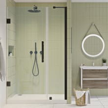 Endless 72" High x 39-1/16" Wide x 2" Deep Hinged Semi Frameless Shower Enclosure with Clear Glass