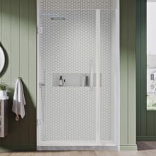 Endless 72" High x 41-1/8" Wide x 2" Deep Hinged Semi Frameless Shower Enclosure with Clear Glass