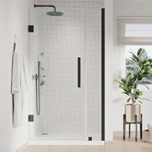 Endless 72" High x 41-1/8" Wide Hinged Semi Frameless Shower Enclosure with Clear Glass
