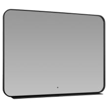 Avior 36" x 48" Rectangular Aluminum Framed Bathroom Wall Mirror