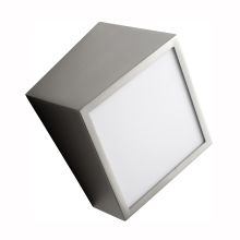 Zeta 8" Tall Convertible Single Light ADA LED Wall Sconce / Flush Mount Ceiling Fixture with Acrylic Lens