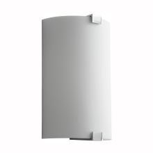 Siren 13" Tall 1 Light ADA LED Wall Sconce with Acrylic Half Cylinder Shade
