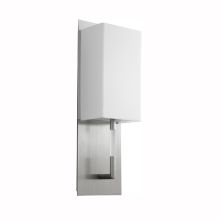 Epoch 16" Tall ADA Single Light LED Bathroom Sconce with White Acrylic Shade