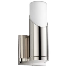 Ellipse 10" Tall LED Wall Sconce with Frosted Glass Shade