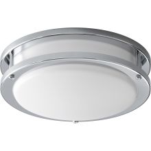 Oracle 11" Wide Convertible Single Light Flush Mount LED Ceiling Fixture / Wall Sconce with Acrylic Shade