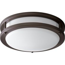 Oracle 11" Wide Convertible Single Light Flush Mount LED Ceiling Fixture / Wall Sconce with Acrylic Shade