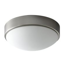 Journey 11" Wide 1 Light Flush Mount LED Ceiling Fixture with Glass Shade