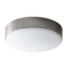 Journey 14" Wide 2 Light Single Flush Mount LED Ceiling Fixture with Glass Shade