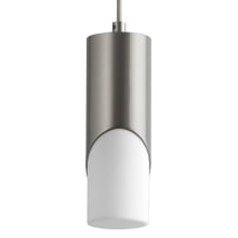 Ellipse 9" Tall LED Single Pendant with Acrylic Shade