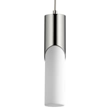 Ellipse 13" Tall LED Single Pendant with Acrylic Shade