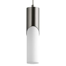 Ellipse 13" Tall LED Single Pendant with Acrylic Shade