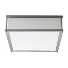 Modulo 16" Wide 2 Light Single Flush Mount LED Ceiling Fixture with Acrylic Shade
