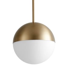 Mondo 8" Wide LED Mini Pendant with Frosted Glass Shade