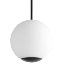 Terra 12" Wide LED Pendant with Frosted Glass Shade