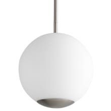 Terra 12" Wide LED Pendant with Frosted Glass Shade